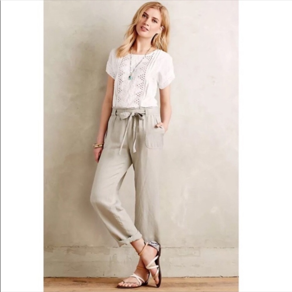 COPY - Cartonnier / Anthropologie pants in an oatmeal / tan color, size S